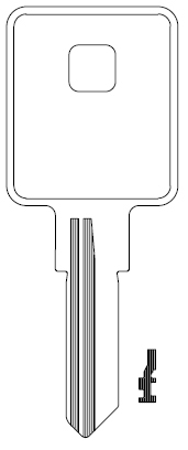 Ilco 1607 Key Blank TM7