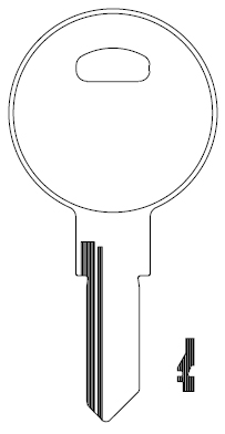 Ilco 1609 Key Blank TM9