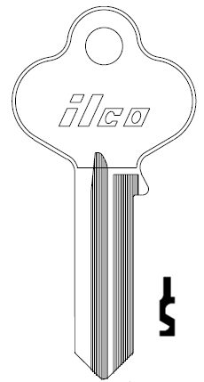 Ilco N1011P Russwin Key Blank 5 Pin RU52 