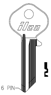 Ilco A1074B Key Blank