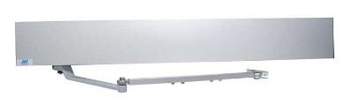 Micom SW800 Model Single Door 39" Header Clear Aluminum Finish Field Reversible