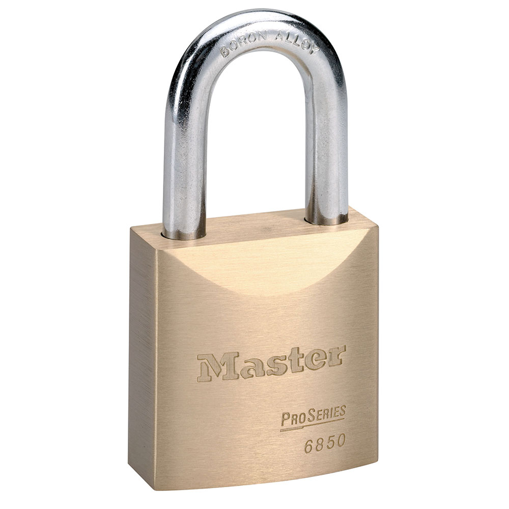 Master Lock 6850KA 2" (51mm) Wide ProSeries® Solid Brass Rekeyable Pin Tumbler Padlock, Keyed Alike 11G043
