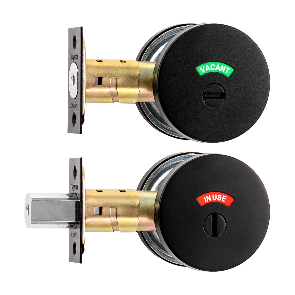 [32-F238BLK] Taymor Occupancy Indicator Deadbolt (Flat Black)