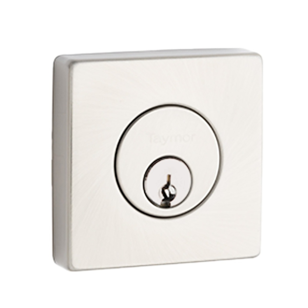 [30-D01WR406SN] Taymor Premier Line Flush Deadbolt (Satin Nickel, Square, Weiser - WR5)