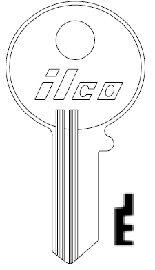 Ilco V61S Gas Cap Key Blank