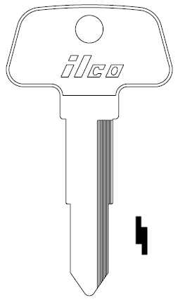 Ilco HD69 Honda Motorcycle Key Blank