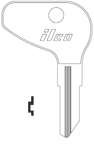 Ilco 1540 Kubota Key Blank
