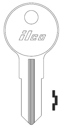 Ilco 1541 Thermostat Box Key Blank