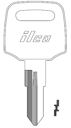 Ilco HD108 Honda Key Blank X252
