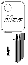 Ilco 1599 Haworth Key Blank HK3