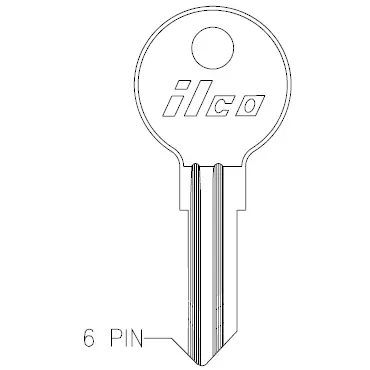 L1054G Ilco Fort Key Blank – IN86 / FR2