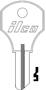 Ilco 1000V Key Blank CO26