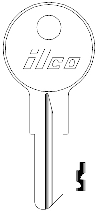 Ilco 1098GX Gas Cap Key Blank B52