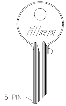 Ilco 997E Key Blank Y52