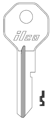 Ilco H1098LA Key Blank B10