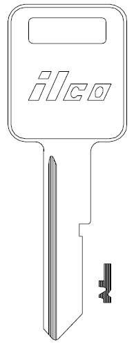 Ilco P1098J GMC Key Blank B46