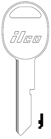 Ilco S1098H GMC "H" Key Blank B45
