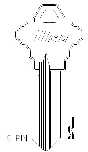Ilco 1145A Blank SC4 Brass 50pk