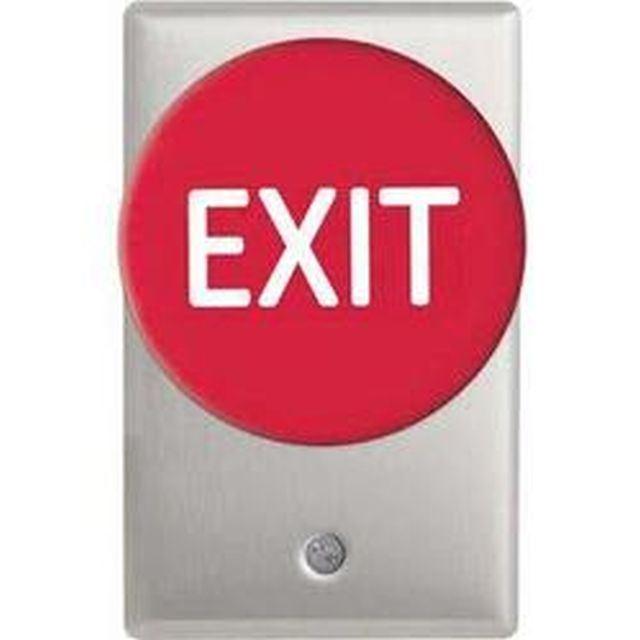 CM-5040-E Mushroom Exit Switch – Red (NC, SPST, Maintained)