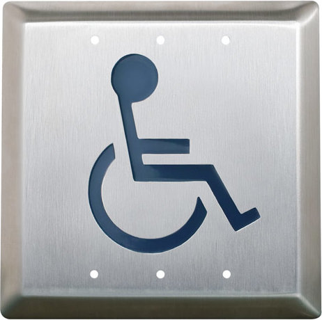 Camden 4-1/2 Sq Push Plate With Lock Push In Black