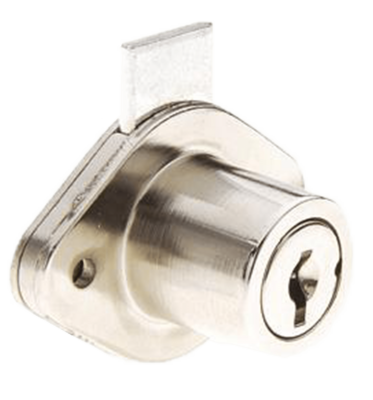 Drawer Lock 7/8" (22mm) - Nickel - KD