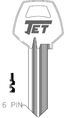 Jet A1012-59D2 Corbin Key Blank  