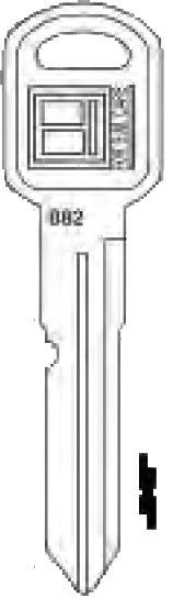 Jet P1102 GMC Key Blank B82