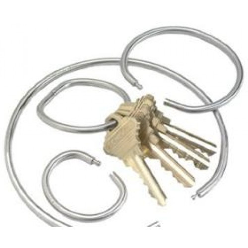 Key Systems 278F Flexible Tamper-Proof Key Rings - 1-5/8" (4cm)
