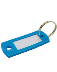 Lucky Line 16930 ID Tag W/Ring, Blue