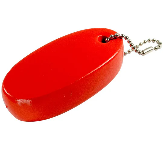 Lucky Line 92401 Orange Key Float W/brass chain