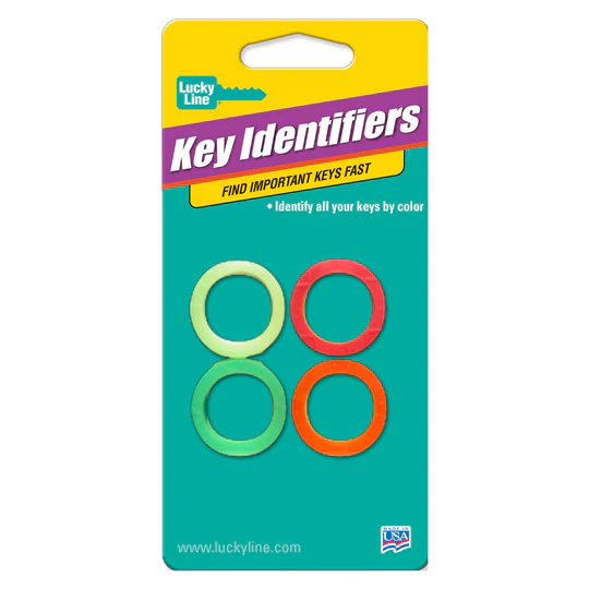 Lucky Line Medium Identifier Assorted Neon 4/Card