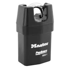 Master Lock 6521WO 2-1/8" (54mm) Wide ProSeries® Shrouded Laminated Steel Rekeyable Interchangeable Core Padlock (Without Cylinder)