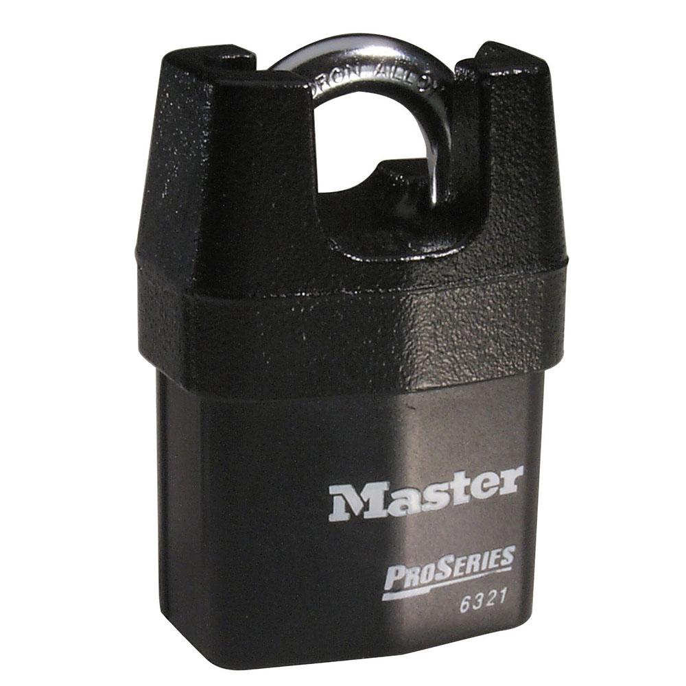 Master Lock 6321KA 2-1/8" (54mm) Wide ProSeries® Shrouded Laminated Steel Rekeyable Pin Tumbler Padlock, Keyed Alike w/ 10G032 Keyway