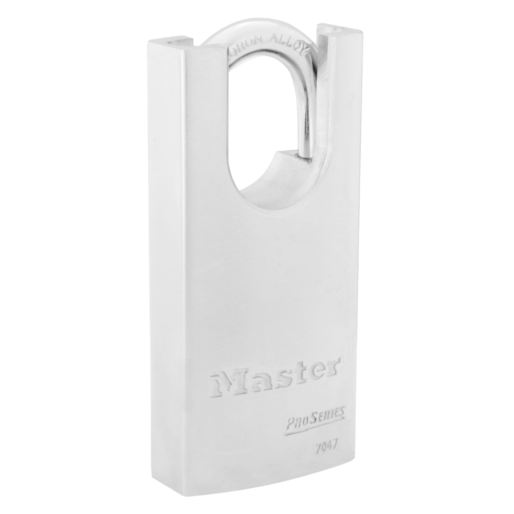 Master Lock 7047WO 1-3/4" (44mm) Wide ProSeries® Shrouded Solid Steel Rekeyable Interchangeable Core Padlock (Without Cylinder)