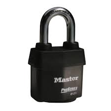 Master Lock 6125KZ 2-3/8" (60mm) Wide ProSeries® Weather Tough® Laminated Steel Rekeyable Pin Tumbler Padlock, (Zero Bitted) w/ W27 Keyway
