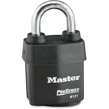 [6121KD] Master Lock 6121KD 2-1/8" (54mm) Wide ProSeries® Weather Tough® Laminated Steel Rekeyable Pin Tumbler Padlock, Keyed Different 