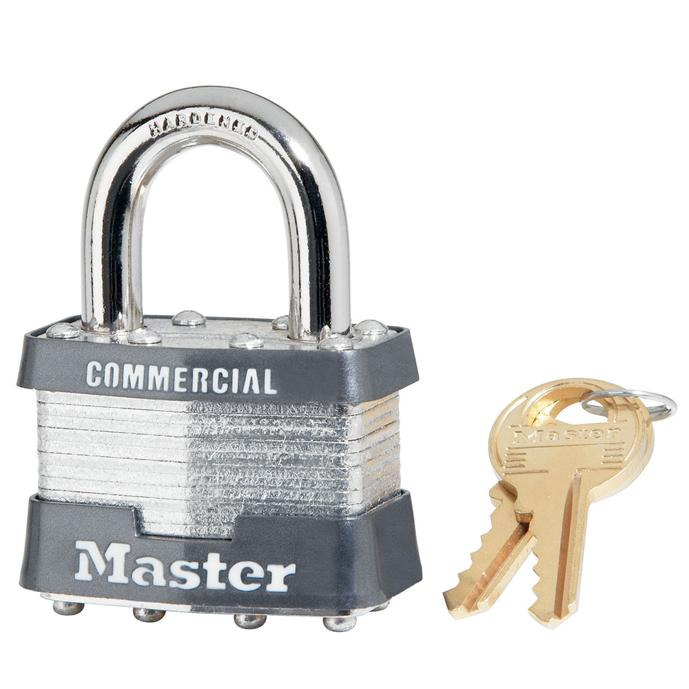 [21KA W1 2752] Master Lock 21KA 1-3/4" (44mm) Wide Laminated Steel Rekeyable Pin Tumbler Padlock, Keyed Alike w/ W1 to 2752 Keyway 