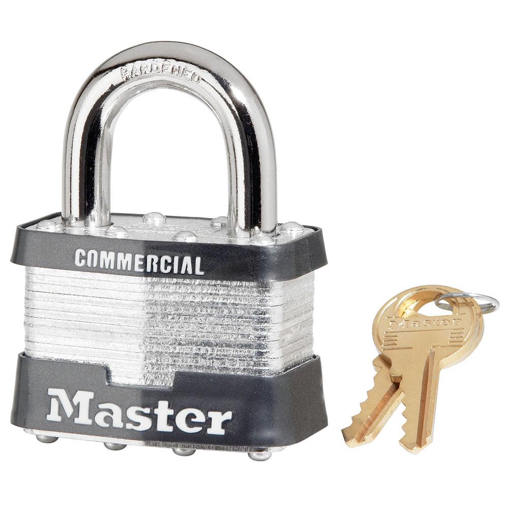 Master Lock 5KA 2" (51mm) Wide Laminated Steel Pin Tumbler Padlock, Keyed Alike w/ 3202 Keyway 