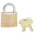 Master Lock 130D 1-3/16" (30mm) Wide Solid Brass Body Padlock