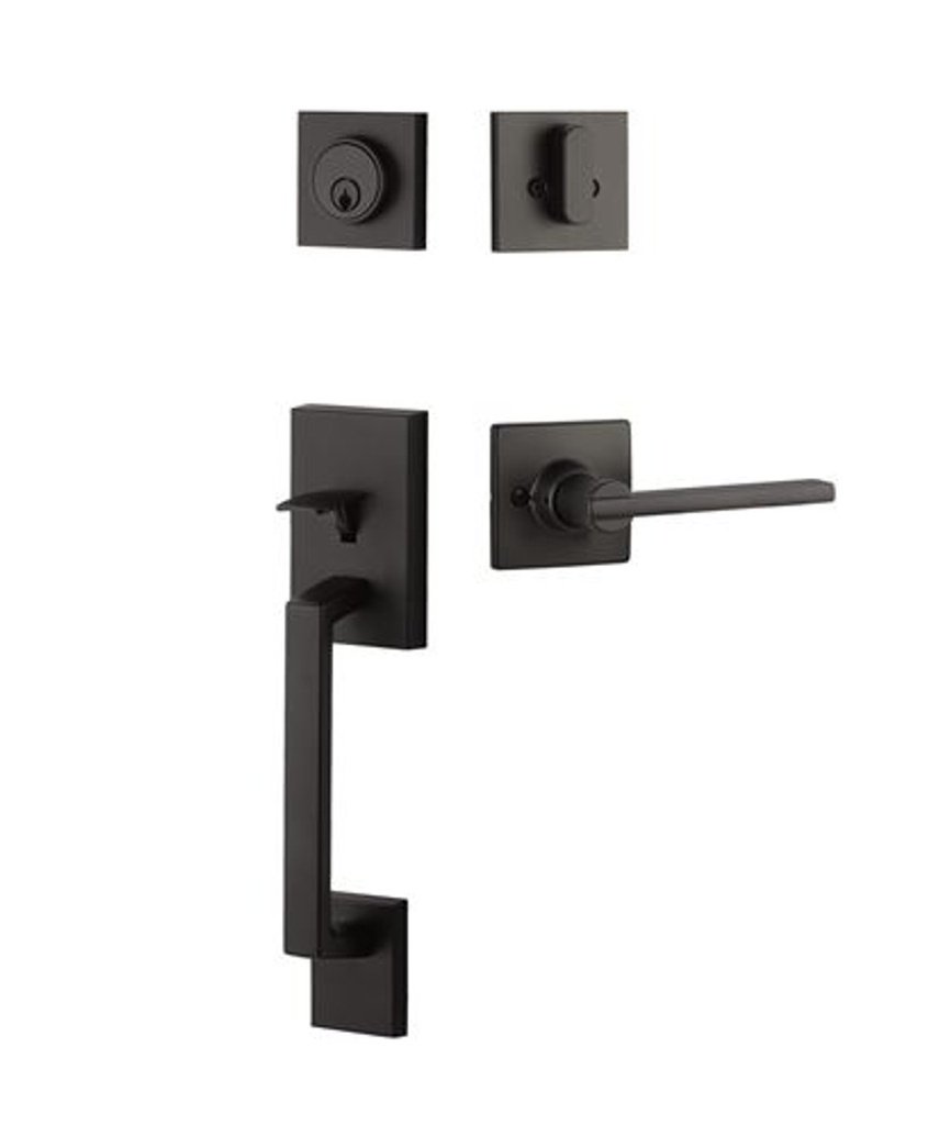 Yale YMRC44NILUS19 Entry Set with Nilsa Lever in Flat Black