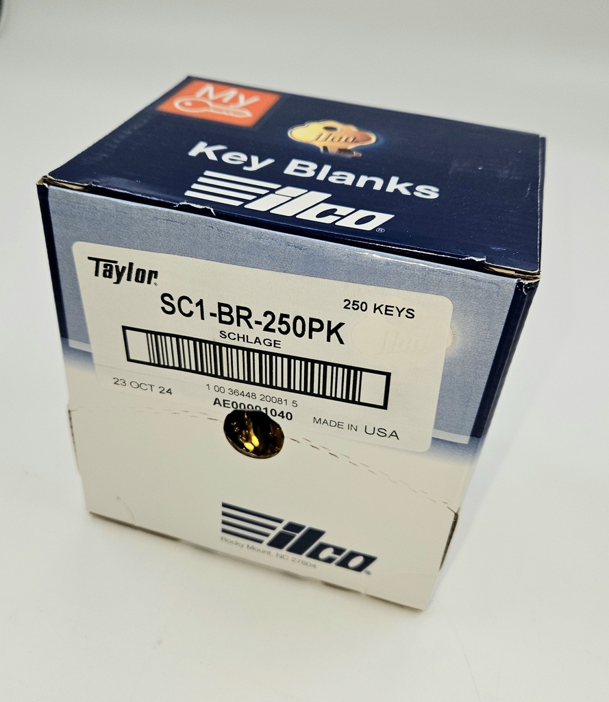 Ilco SC1-BR Schlage Brass Key Blank