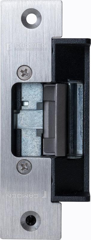 [CX-ED2079-1] Camden Universal' electric strike, 12/24V AC/DC, fail safe/fail secure operation, horizontal adjustment, c/w 1 stainless steel ANSI square faceplate (CX-ESP1B)