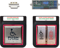 [CX-WC13AXFM] Camden Flush Mount Combo Illuminated Push Plate System