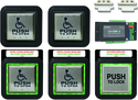 [CX-WC14XFM] Camden Flush Mount Two Door Restroom System CX-EMF-2 also provides option for timed unlock and strobe annunciator illumination.