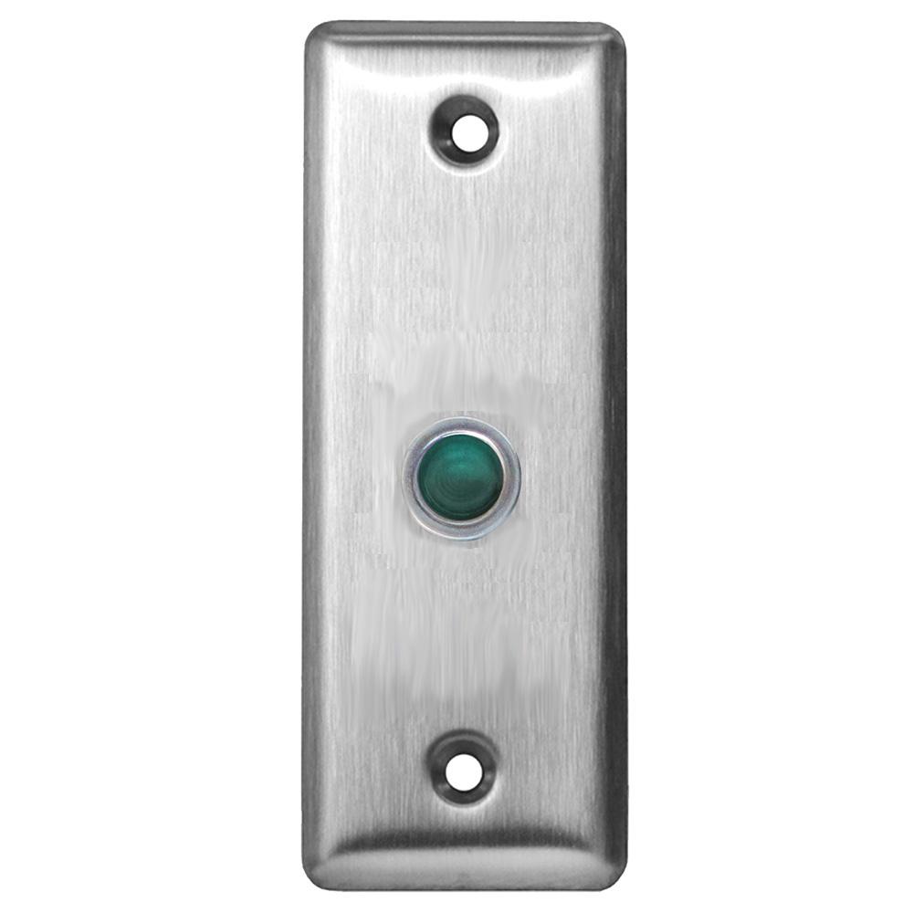 [CX-LED1-G] Camden S/S Single Gang Faceplate 12/28VDC, Green LED Plain