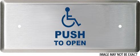 [CM-35N/4H] Camden Narrow Push Plate With Jamb Mount Horizontal