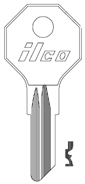 [H1098DB] Ilco H1098DB Key Blank B16