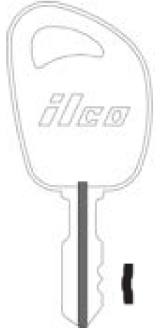 [D1098JD] Ilco D1098JD John Deere Key Blank