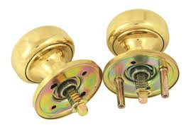 [K21AC/3] Marks K21AC/3 Lock Ext/Int -Knob/D-Cyl/Plate kit 1" - 1-3/4" doors Polished Brass