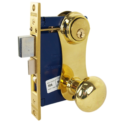 [21AC/US3-W RHR] Marks USA Marks Mortise Lock (D-Cyl) Entrance knobset US3